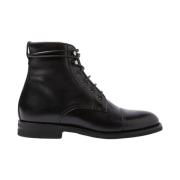 Paola Leren Veterschoenen Scarosso , Black , Dames