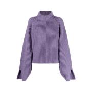 Amethyst Cashmere Roll-Neck Sweater Khaite , Purple , Dames