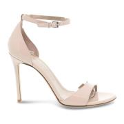 Hoge sandaal voor dames in lak Sergio Levantesi , Pink , Dames