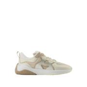 Beige Leren Sneakers - H597 Hogan , Beige , Dames