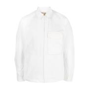 Casual overhemd Ten C , White , Heren