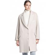 Oversized Isabel Coat in Mastic Mason's , White , Dames