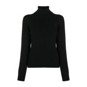 Luxe Cashmere Coltrui Coltrui Saint Laurent , Black , Dames