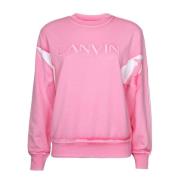 Peony Aw23 Katoenen Sweatshirt Lanvin , Pink , Dames