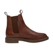 Thyra Chelsea Leren Laarzen Shoe the Bear , Brown , Dames