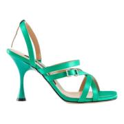 Verhoog je stijl met hoge hak sandalen Sergio Rossi , Green , Dames