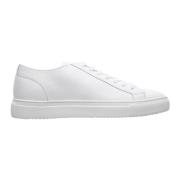 Eric Sneakers - Puur Wit Leer met Terry Cloth Veters Doucal's , White ...