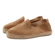 Gewassen beige espadrilles met geborduurd motief Manebí , Beige , Here...