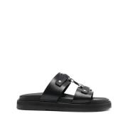 Zwarte Slides 25 Celine , Black , Heren