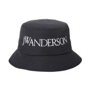 Technische Logo Bucket Hat JW Anderson , Black , Unisex