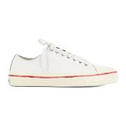 Bi-Colour Leren Sneakers Marni , White , Dames