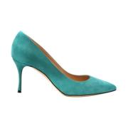 Lage Pumps voor Modieuze Vrouwen Sergio Rossi , Green , Dames