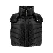 Zwarte Nylon Ultralight Vest voor Moderne Vrouwen Herno , Black , Dame...