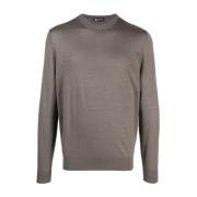 Luxe Cashmere Zijde Gebreide Trui Colombo , Brown , Heren