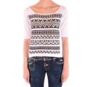 Vrouwen s kleding t-shirts & Tops 42374 Azteco D.Exterior , White , Da...