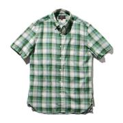 Short Sleeve Shirts Beams Plus , Green , Heren