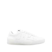 Witleren Kleisneakers Lanvin , White , Dames