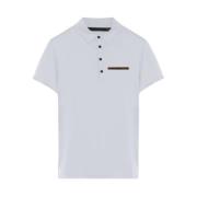 Monochromatische Oxford Bond Pocket Polo Shirt RRD , White , Heren