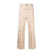 Straight Trousers Junya Watanabe , Beige , Heren