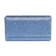 Clutches Amina Muaddi , Blue , Dames