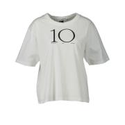 T-Shirt 10Days , Beige , Dames