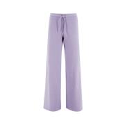 Wide Trousers MC2 Saint Barth , Purple , Dames