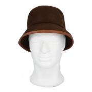 Pre-owned Leather hats Hermès Vintage , Brown , Dames