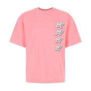 Roze katoenen oversized t-shirt We11Done , Pink , Dames