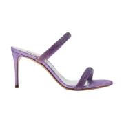 Versierde hakken muiltjes Casadei , Purple , Dames