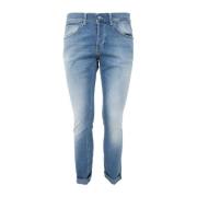 Slim Fit Jeans Dondup , Blue , Heren