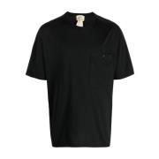 Zwarte Katoenen Zak T-shirt Ten C , Black , Heren