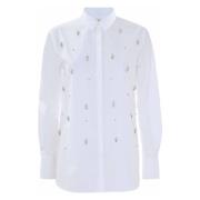 Sprankelend katoenen tuxedo shirt Kocca , White , Dames
