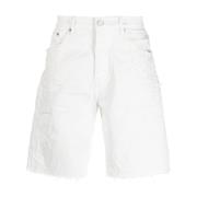 Casual Shorts Purple Brand , White , Heren