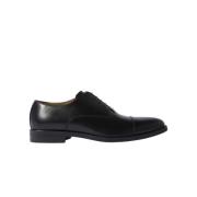 Cesare Handgemaakte Oxford Schoenen Scarosso , Black , Heren