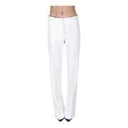 Wide Trousers Semicouture , White , Dames