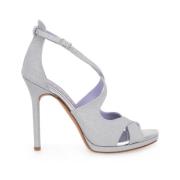 High Heel Sandals Albano , Gray , Dames