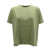 Modieuze Boxy Oversized T-shirt BomBoogie , Green , Dames