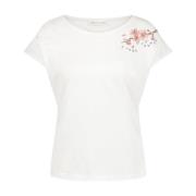 Biologisch Katoenen Moderne T-Shirt Jane Lushka , White , Dames