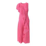 Elegante Gedrapeerde Maxi Jurk Ulla Johnson , Pink , Dames