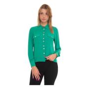 Polyester Blouse met Zak Liu Jo , Green , Dames