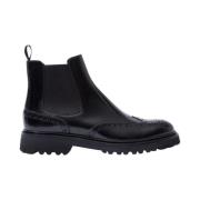 Handgemaakte Chelsea Boots met Vibram-zool Scarosso , Black , Dames