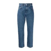 Straight Jeans Amish , Blue , Dames