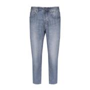Slim-Fit Lichtblauwe Jeans Dondup , Blue , Heren
