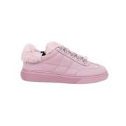 Sportieve Gewatteerde Lage Sneakers voor Dames Hogan , Pink , Dames