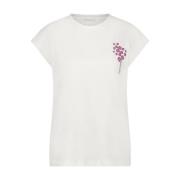 Biologisch Katoenen T-Shirt | Wit Jane Lushka , White , Dames