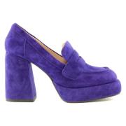 Paarse Suède Loafer Bibi Lou , Purple , Dames