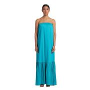 Maxi Jurk Semicouture , Blue , Dames