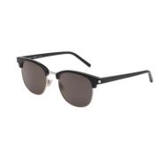 Mysterieus Frame Zonnebril Saint Laurent , Black , Unisex