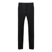 Rechte Wollen Broek Lanvin , Black , Heren