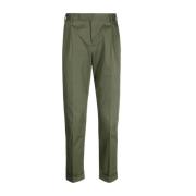 Cropped Trousers PT Torino , Green , Heren